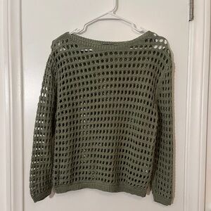 Crocheted Green Sweater